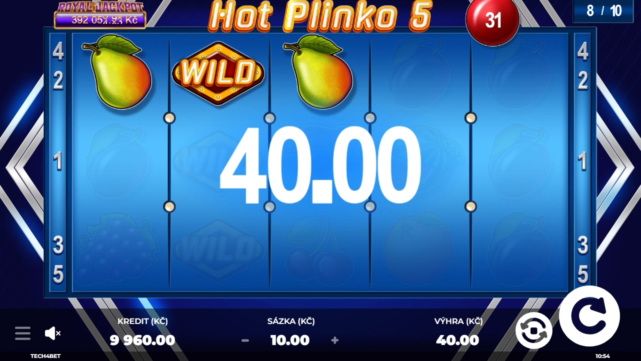 Obrázek - Hot Plinko 5: Pět linií pro lov na velké trefy