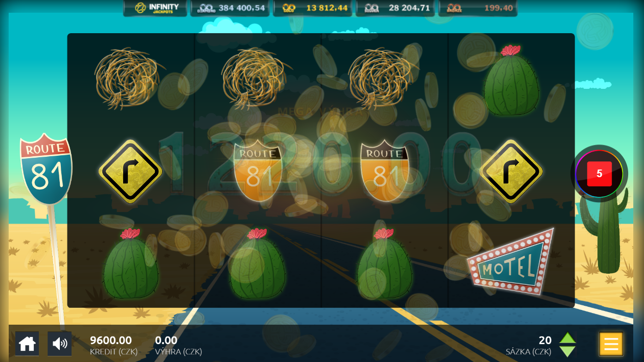 Obrázek - Žluté značky Route 81 vás dovedou k bohatství