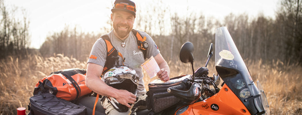 SAZKA reportér: Za výhru ve Sportce vyrazí motorkář Tomáš na cestu kolem světa