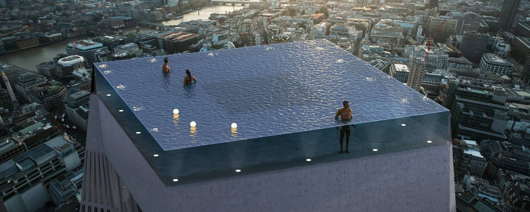 Pod vodou a nad zemí zároveň. Londýn staví nejluxusnější bazén světa