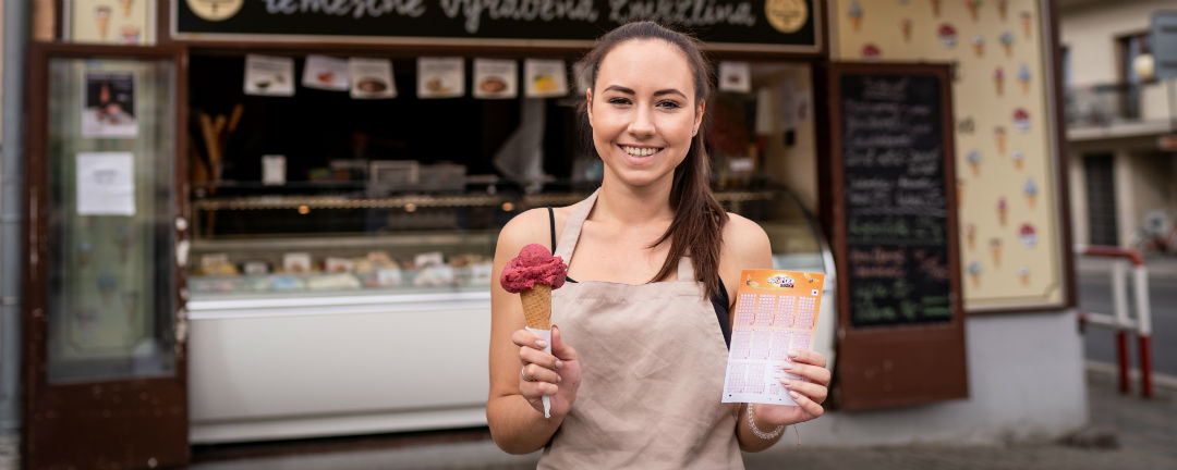 SAZKA reportér: Zmrzlinářka Linda zrekonstruuje za vyhrané peníze rodinnou cukrárnu