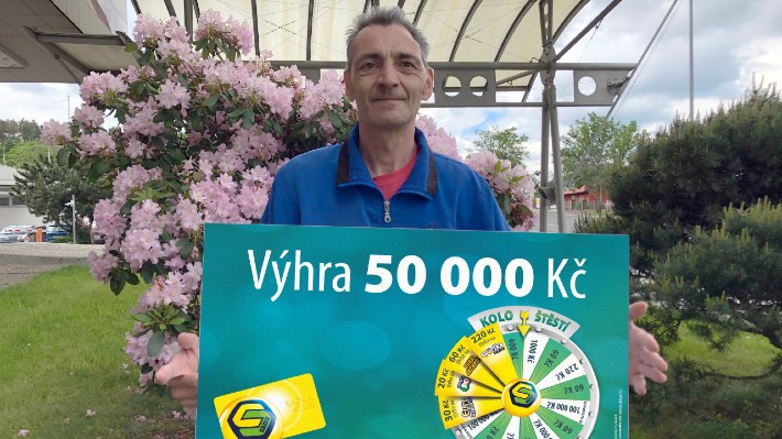 Šťastlivec z východních Čech si na Kole štěstí vytočil 50 000 Kč