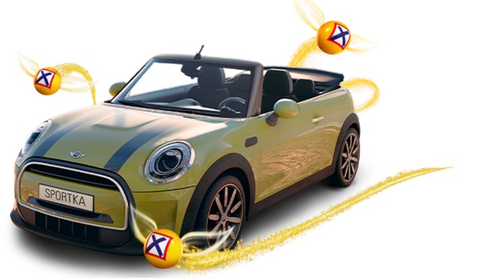 Máte na večer vsazený plný tiket Sportky? Skvělé! Jste ve hře o Mini Cooper Cabrio!