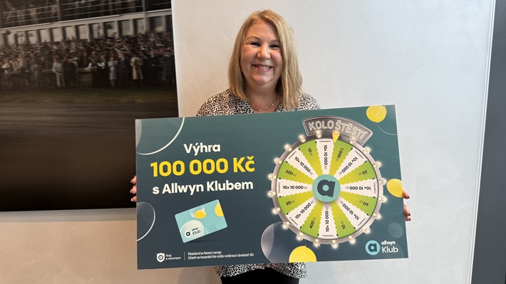 Paní Miloslava z Přerova vyhrála 100 000 korun. O výhře z Allwyn Klubu se dozvěděla po telefonu