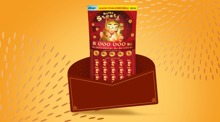 Kočka štěstí: nový stírací los inspirovaný lunárním novým rokem