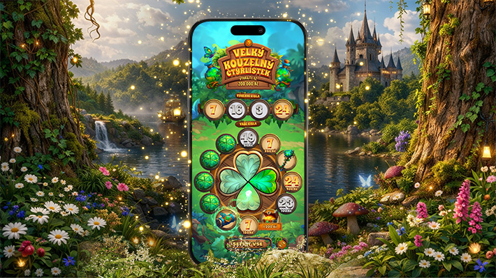 Kouzelný čtyřlístek: nový online los, který dává šanci štěstí