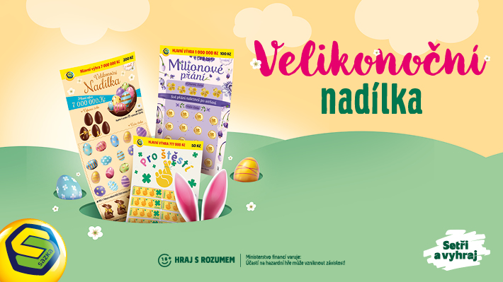 Velikonoční překvapení od Sazky: Stírací losy plné jarní radosti!