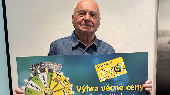 Výhra v Sazka klubu: Pan Jan si užil narozeniny s velkou odměnou