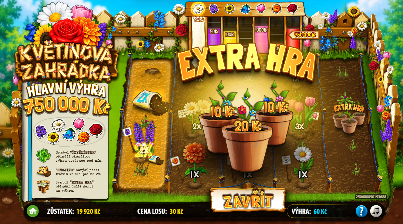 Květinová zahrádka - květináče vám zajistí jisté extra výhry