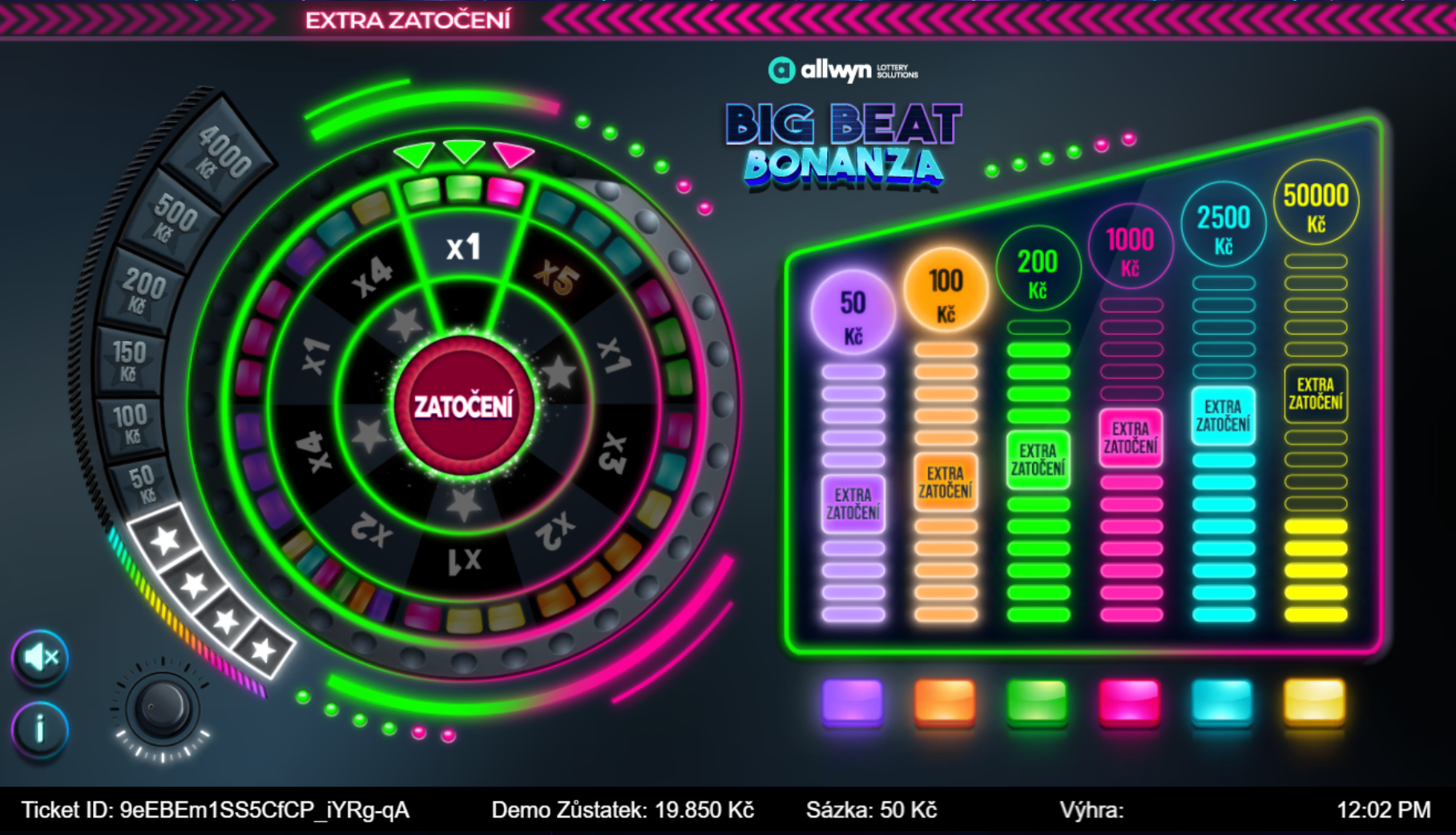 Big Beat Bonanza - výhry s extra zatočením