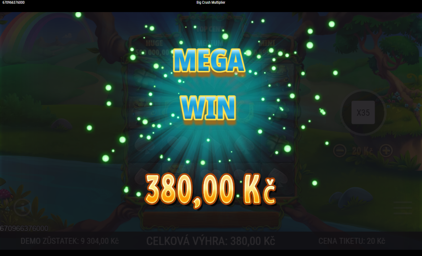 Big Crush Multiplier - mega výhra s chycením násobitele x10