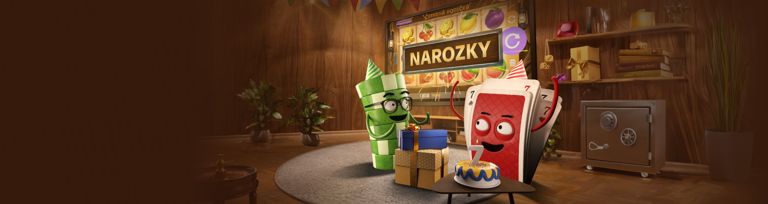 7. narozeniny@Sazka Her@s bonusem7x 2 000 Kč@