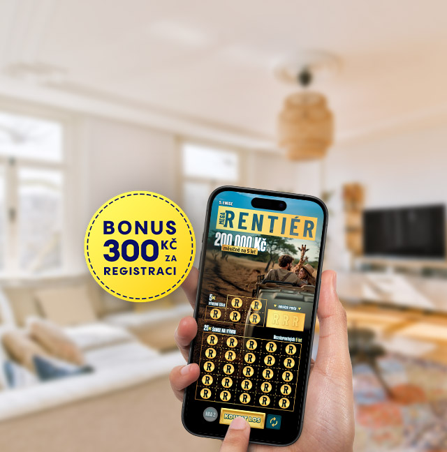 Z&iacute;skejtebonus 300 Kčs@online losyRenti&eacute;r