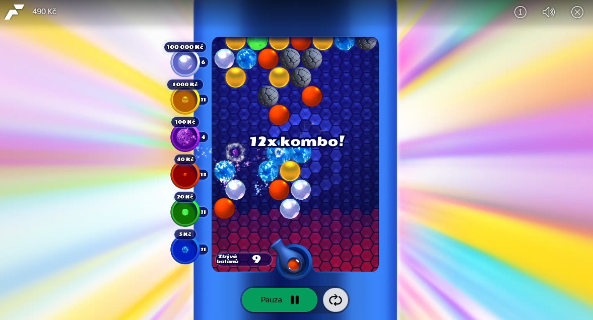 Boulder Blast - nebezpečná zóna