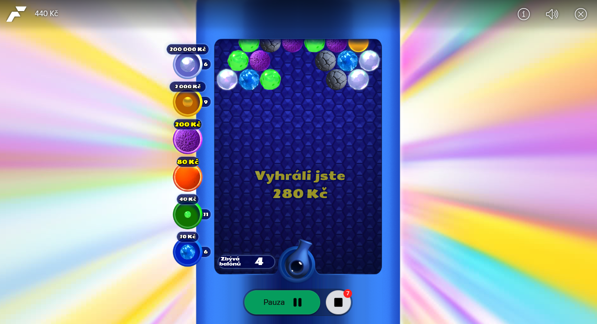 Boulder Blast - velká výhra