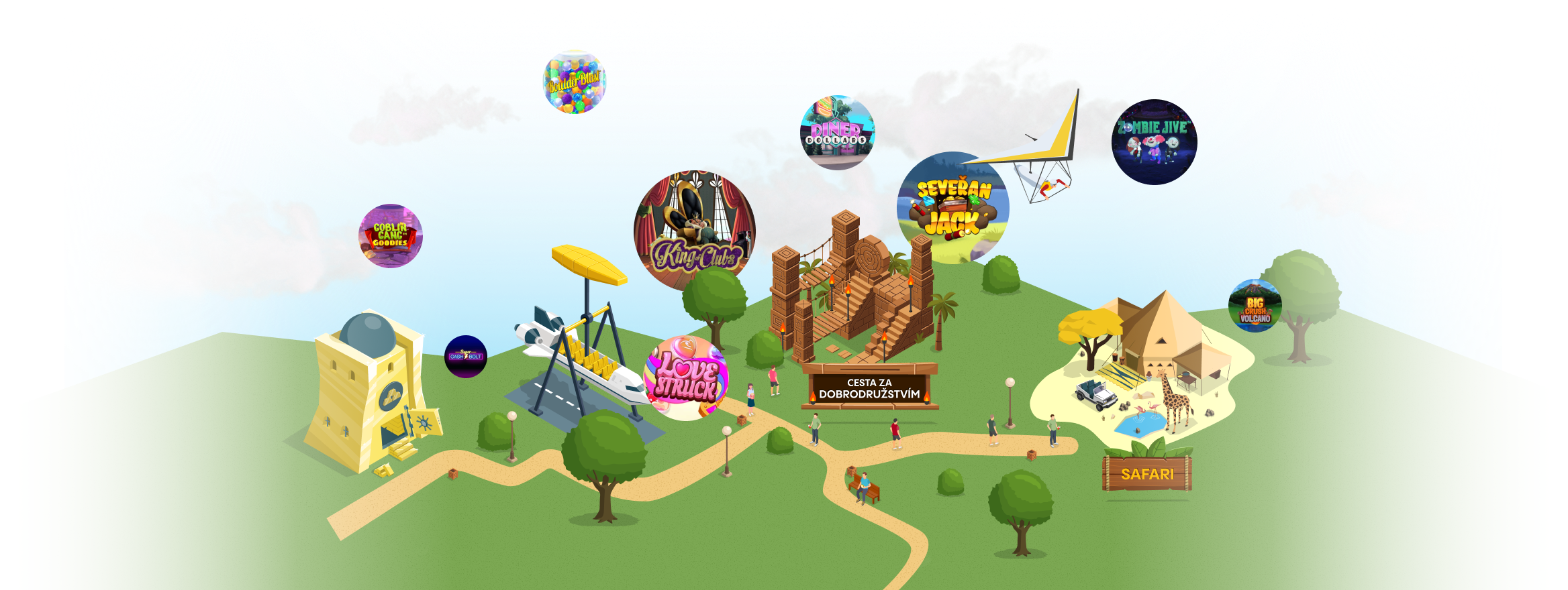 Mapa s hrami