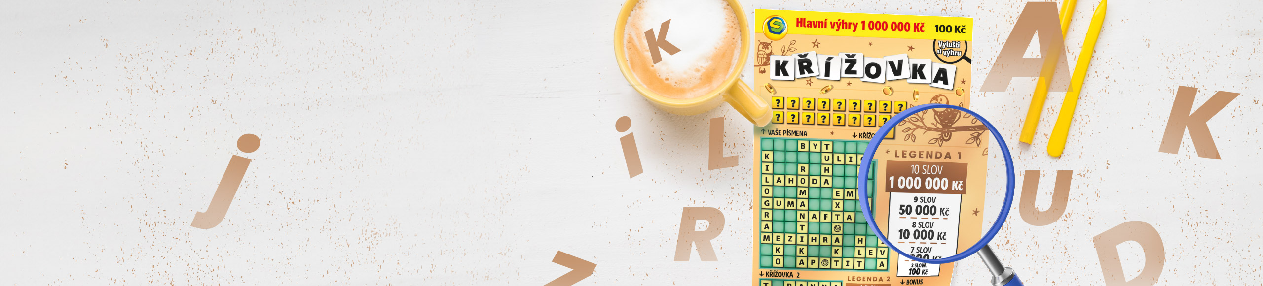 Křížovka 100 Kč - Banner