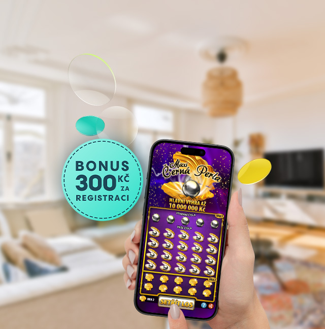 Z&iacute;skejte bonus 300 Kčs@online losyČern&aacute; perla