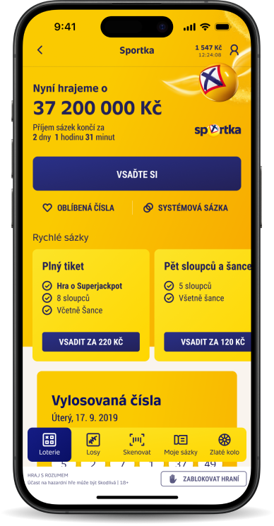 Online vsazen&iacute; v@ech loteri&iacute;