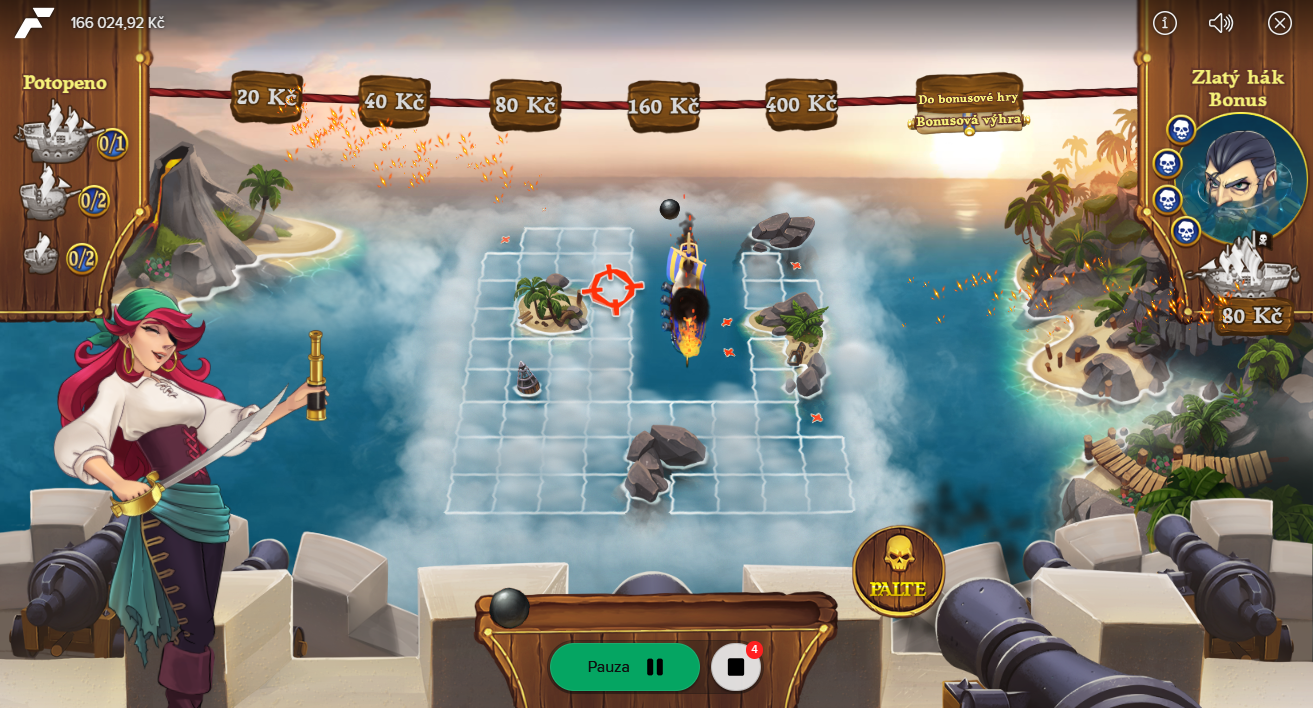 Potopení bonusové lodi