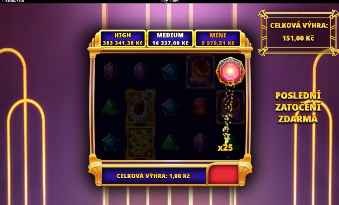 Ruby Riches - násobitel x25