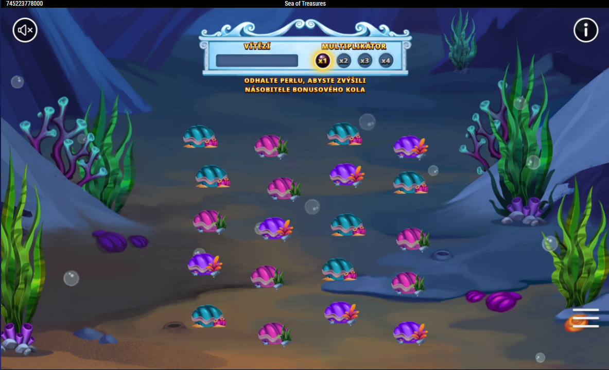 Sea of Treasures: Sbírejte odměny z mušlí a multiplikátory výher
