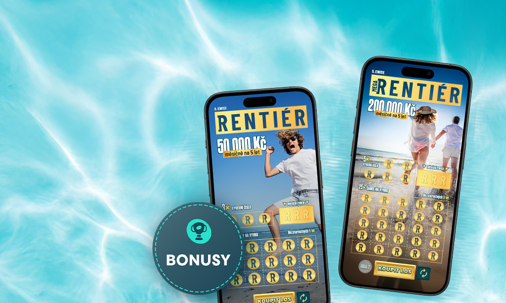 3x Renti&eacute;r zdarmaa bonus 100 Kč