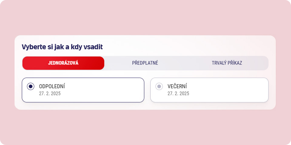 Čas slosování