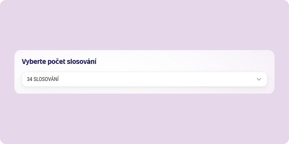 Počet slosování