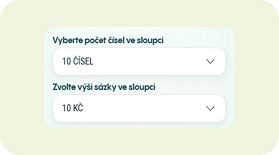 Počet čísel a výše sázky