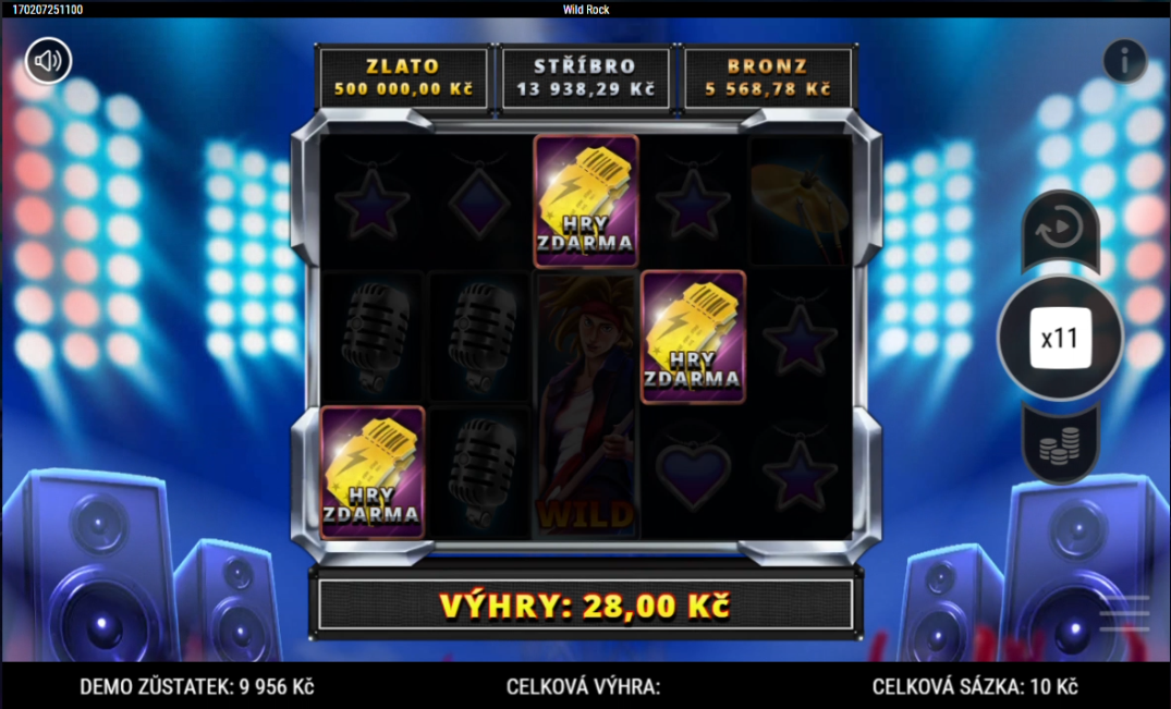 Posbírejte na show 3 zlaté tickety a dostanete bonus s 10 hrami zdarma, který vám zajistí štědřejší výhry.