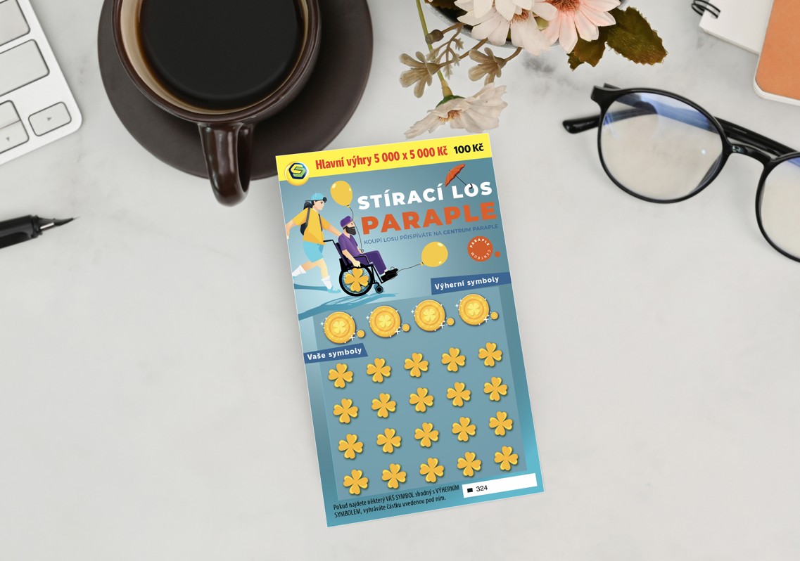 Sazka předává Centru Paraple další čtvrtletní příspěvek z prodeje charitativního losu Paraple